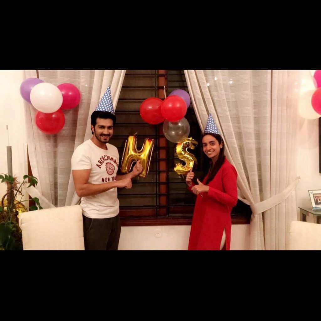 Shahzad Sheikh Celebrating Anniversary With Hina Mir