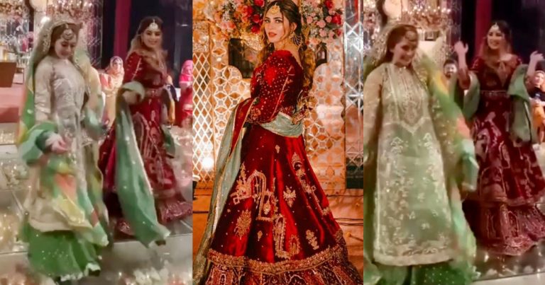 Naimal Khawar’s Dance On Her Sisters Mehndi Event