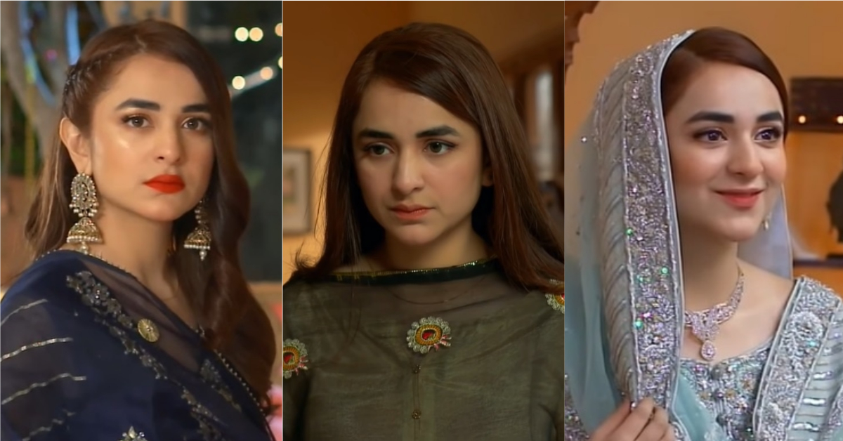 10 Beautiful Dresses Worn By Yumna Zaidi In Raaz e Ulfat | Reviewit.pk