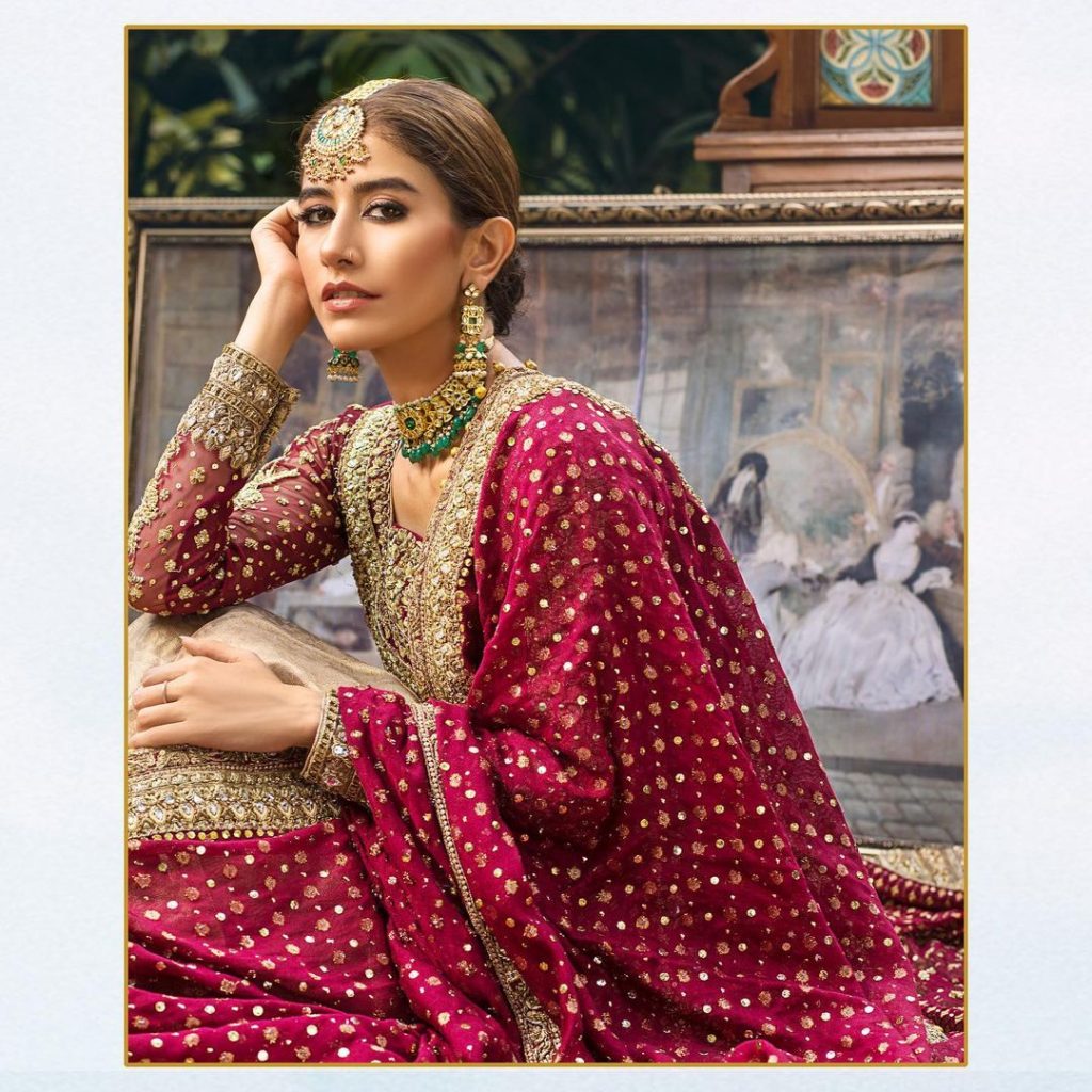 Zainab Chottani's Noor Bridal Collection featuring Syra Yousuf