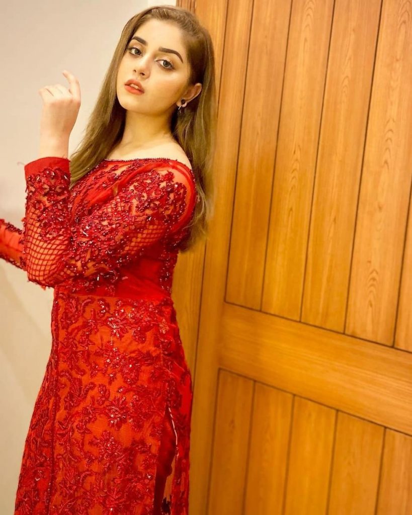 Alizeh Shah Looked Ravishing In Red Outfit