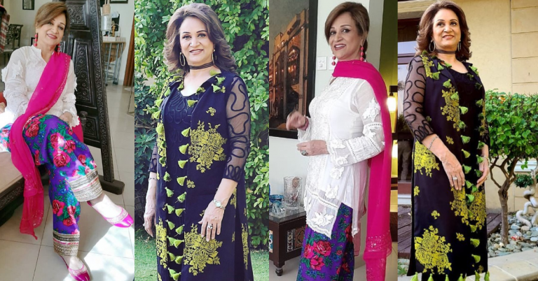 Bushra Ansari Flaunting Her Sister’s Brand Outfits