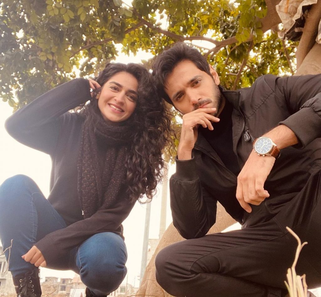 Hajra Yamin Shares Some Fun Moments From The Set Of Ehd-e-Wafa