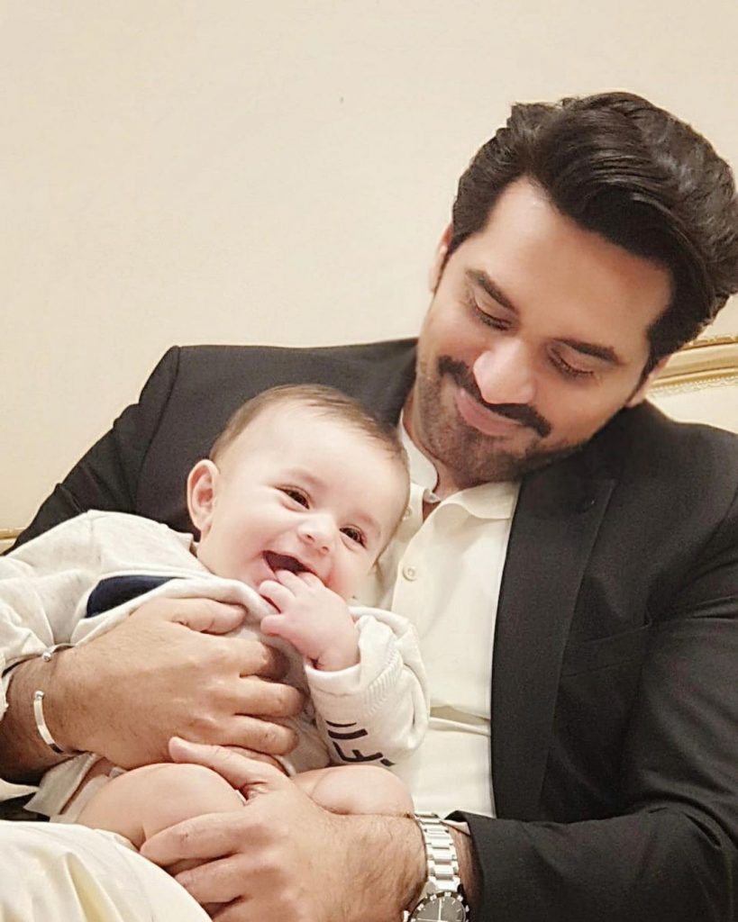 Humayun Saeed Shares Adorable Pictures With Mustafa Hamza Abbasi