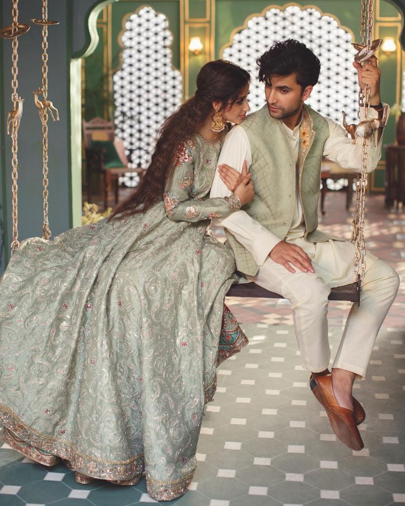 Latest Shoot Of The Adorable Couple Sajal Ali And Ahad Raza Mir