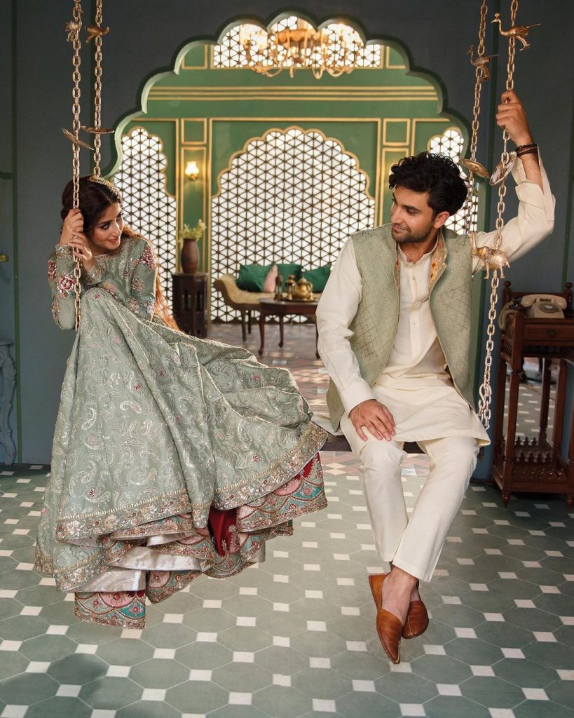 Latest Shoot Of The Adorable Couple Sajal Ali And Ahad Raza Mir