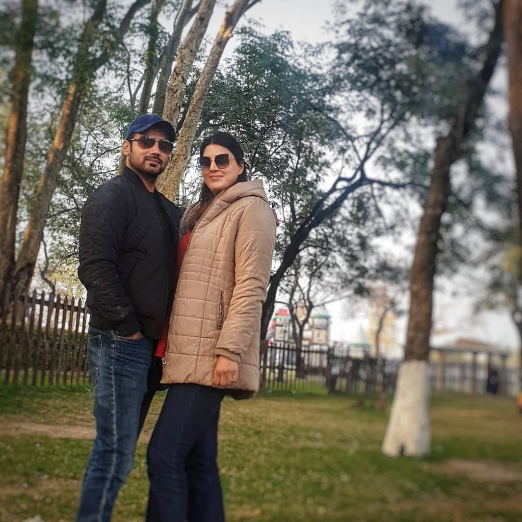 Latest Pictures of Zahid Ahmed With His Wife