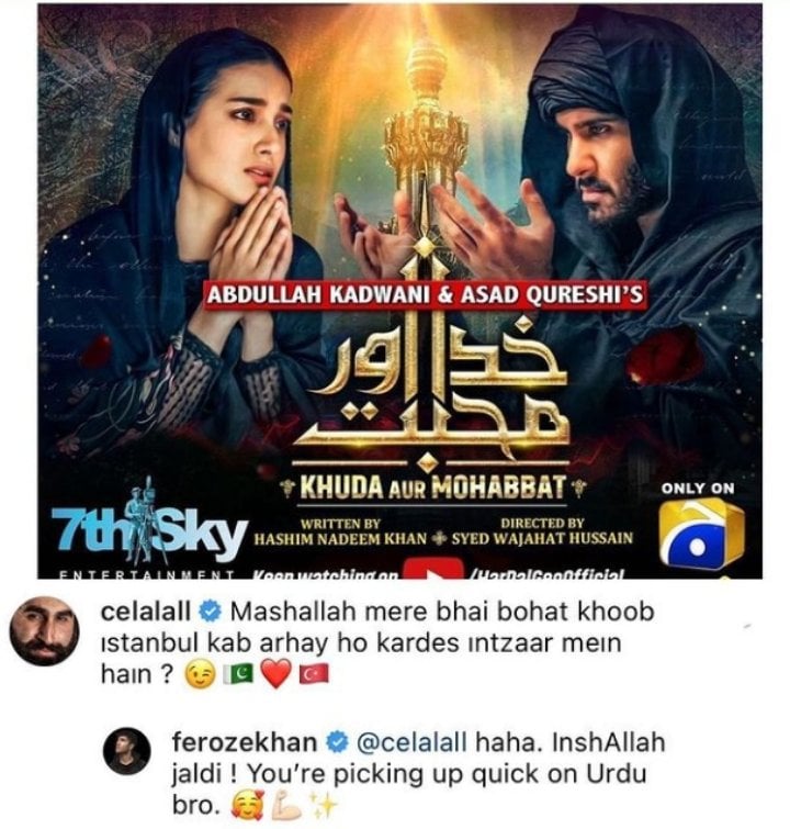 Turkish Actor Celal Al Can't Stop Praising Feroze Khan