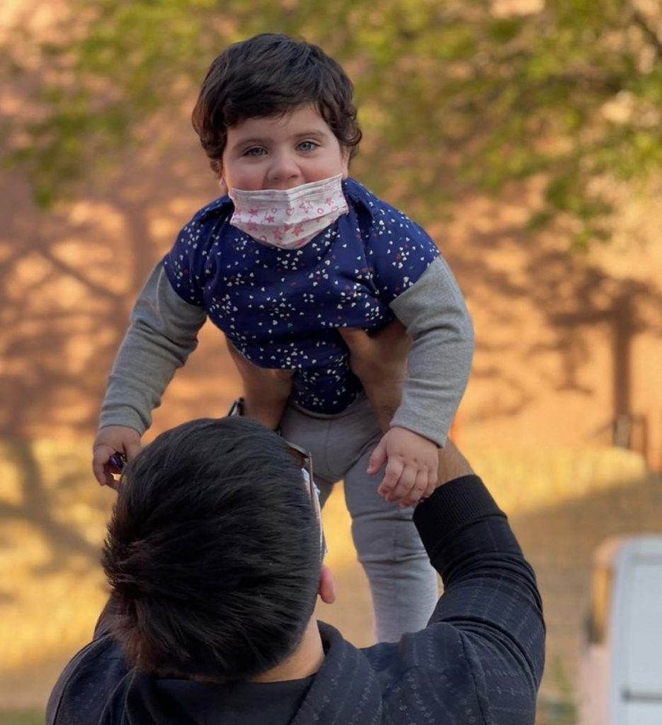 Muneeb Butt Shares Adorable Pictures With Amal Muneeb