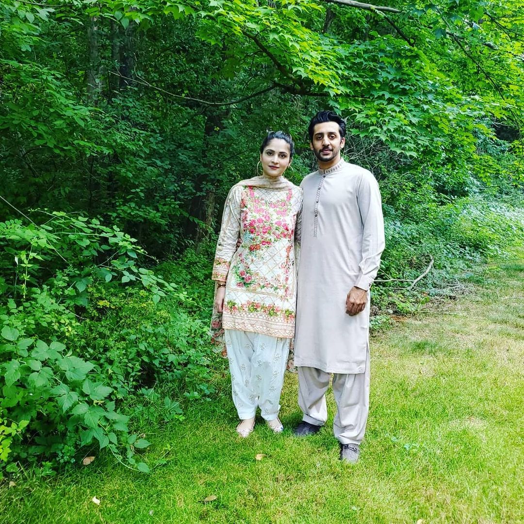 Arij Fatyma with Her Husband and Son in Canada - Latest Clicks