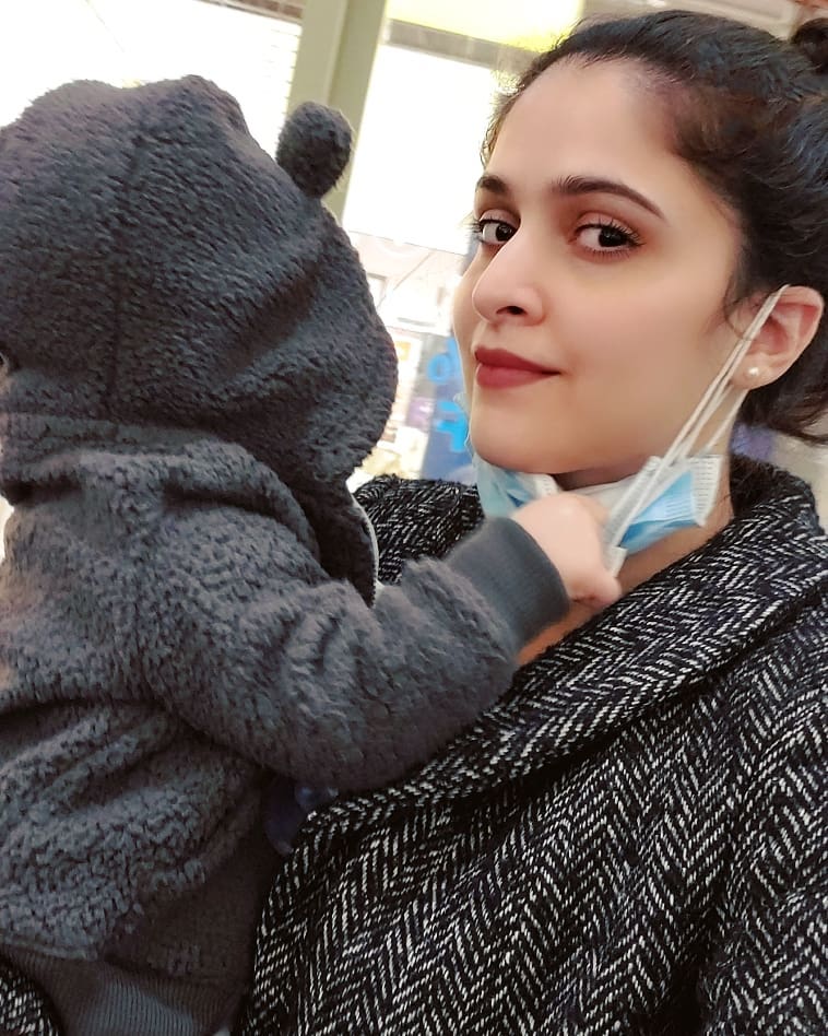 Arij Fatyma with Her Husband and Son in Canada - Latest Clicks