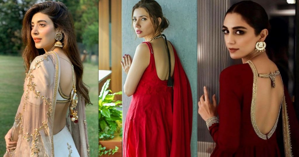 Top Pakistani Actresses In Backless Dresses