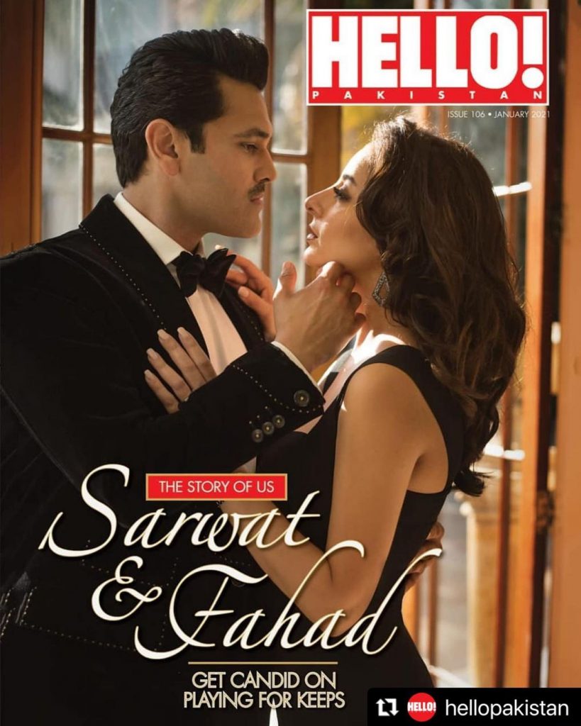 Sarwat Gillani And Fahad Mirza Latest Photoshoot For Hello Magazine