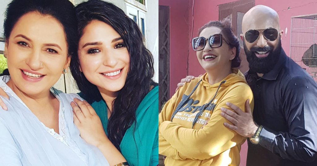 Glowing Pictures of Saba Faisal On The Sets