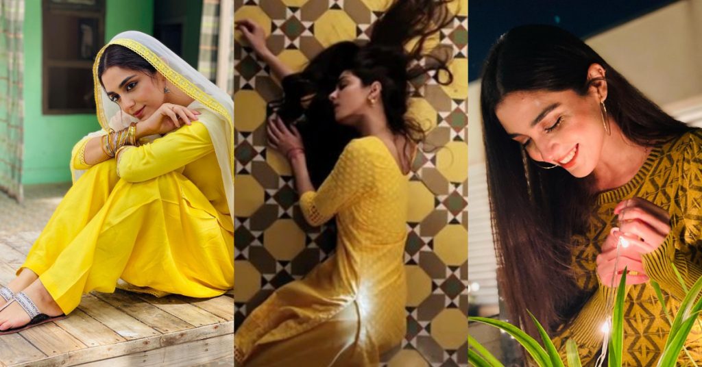 Vibrant Photos of Maya Ali in Yellow Dresses