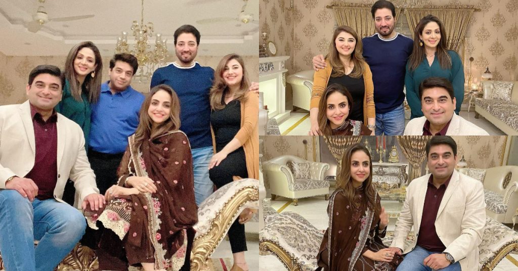 Javeria Saud Hosts A Dinner For The Newly Married Couple Nadia Khan And Faisal Mumtaz Rao