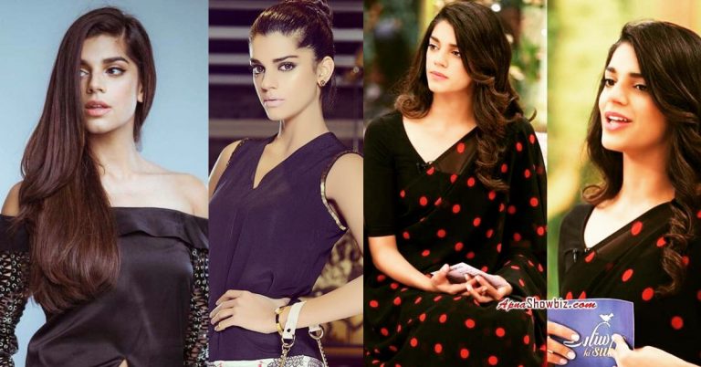 60 Pictures of Sanam Saeed in black Dress