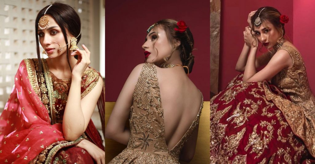 Lovely Photos of Mashal Khan in Bridal Wears