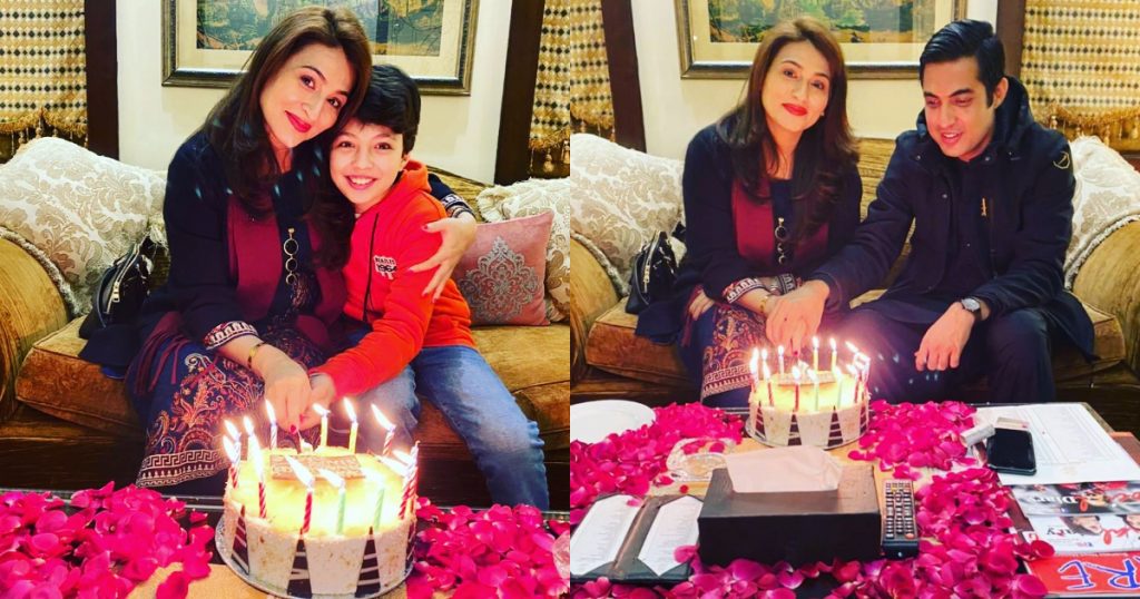 Iqrar ul Hassan Celebrating Birthday of his Wife Qurat ul Ain