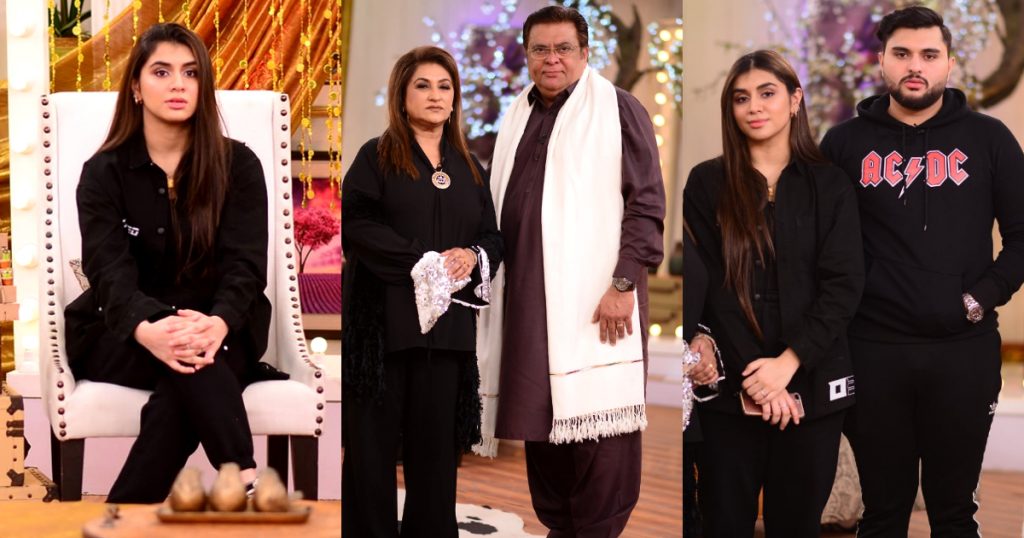 Actor Shabbir Jan with his Family in Nida Yasir Morning Show