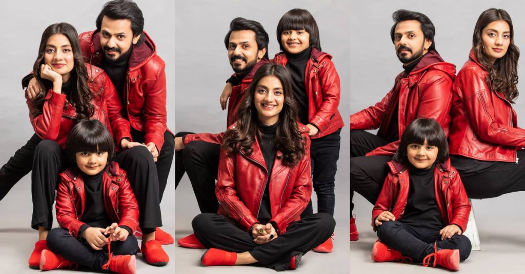 Adorable Family Pictures Of Uroosa Bilal Celebrating New Year