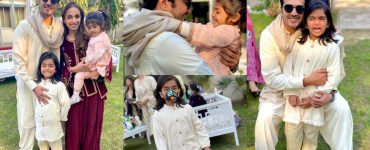 Actor Shahzad Sheikh with his Wife and Kids at a Recent Wedding