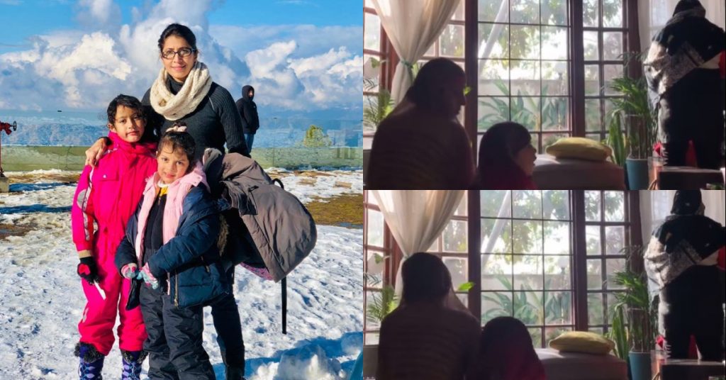 Vaneeza Ahmad And Her Daughters Spotted Praying Together