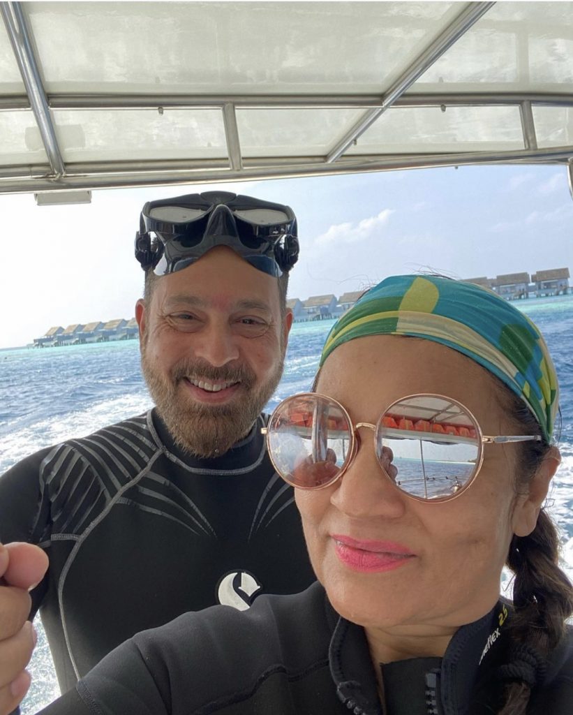 Frieha Altaf And Saqib Malik Vacationing In Maldives-New Pictures