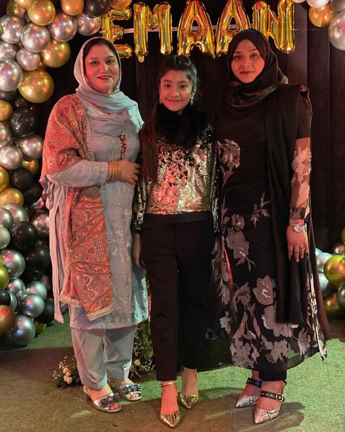 Cricketer Muhammad Hafeez Daughter Eman Birthday Pictures