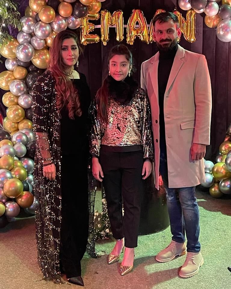 Cricketer Muhammad Hafeez Daughter Eman Birthday Pictures