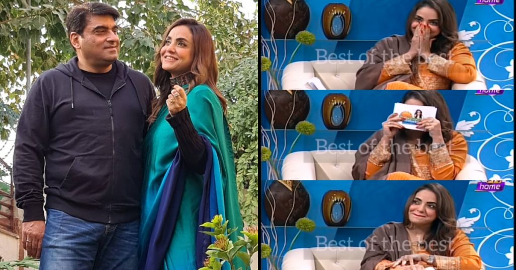 Nadia Khan's Husband Expressed His Love For Nadia In Live Show