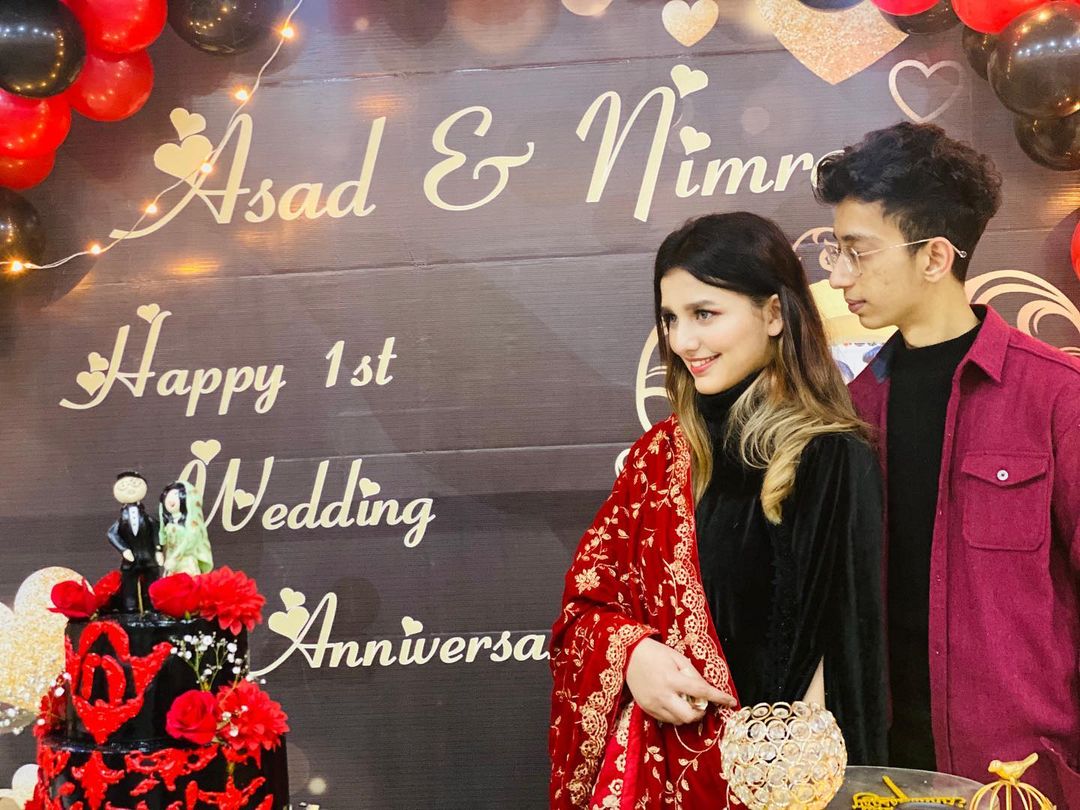 Viral Asad and Nimra First Wedding Anniversary Pictures and Video