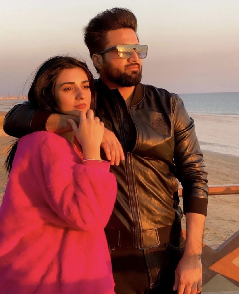 Latest Pictures Of Beautiful Couple Sarah Khan And Falak Shabbir