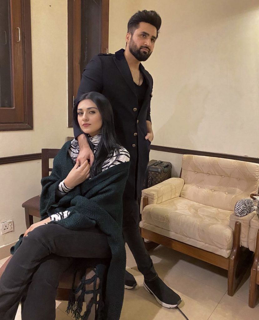 Latest Pictures Of Beautiful Couple Sarah Khan And Falak Shabbir