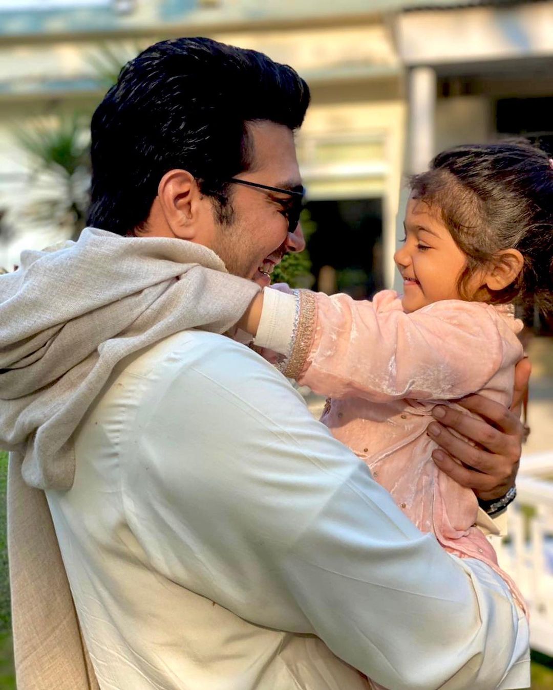 Actor Shahzad Sheikh with his Wife and Kids at a Recent Wedding