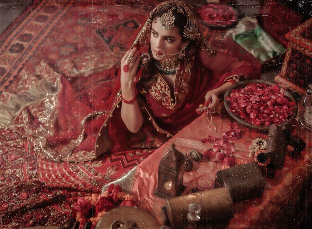 Sumbul Iqbal's Bridal Shoot in Traditional Look