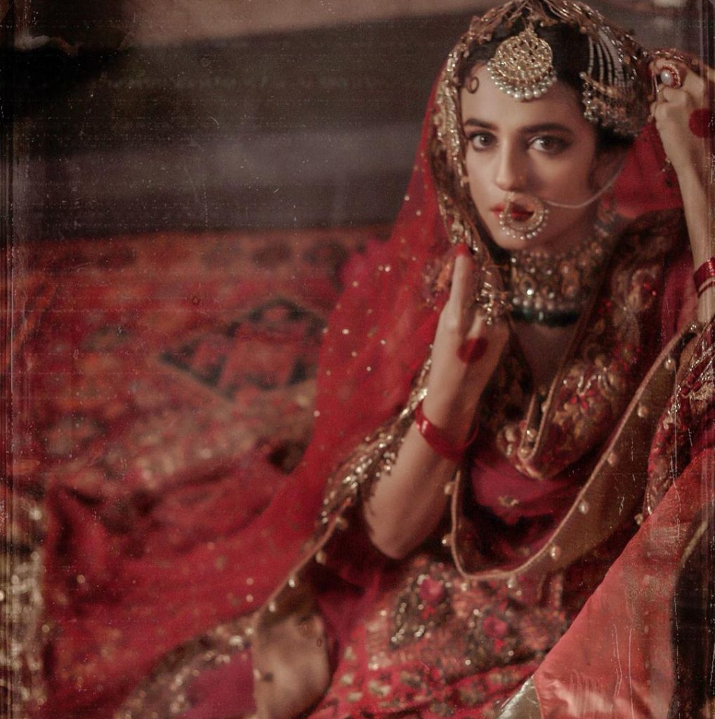 Sumbul Iqbal's Bridal Shoot in Traditional Look