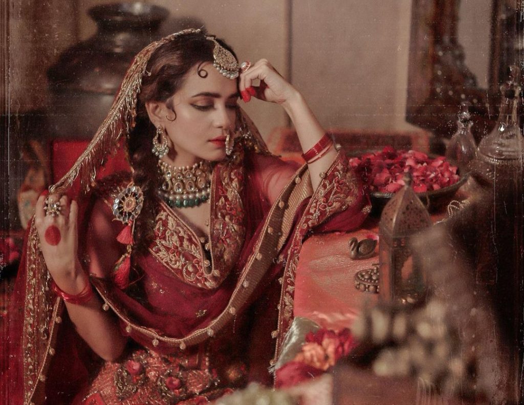 Sumbul Iqbal's Bridal Shoot in Traditional Look