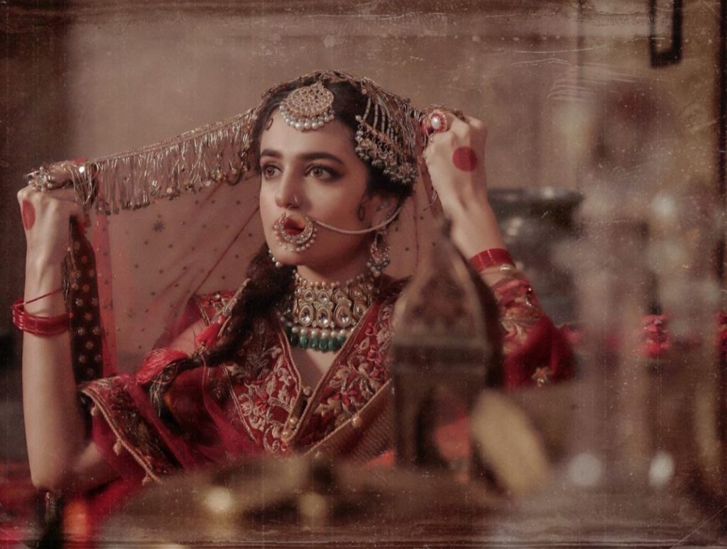 Sumbul Iqbal's Bridal Shoot in Traditional Look