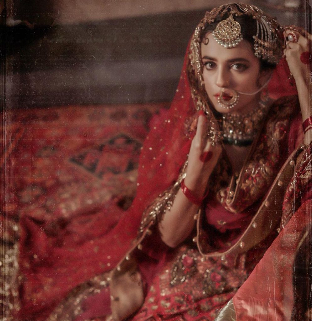 Sumbul Iqbal's Bridal Shoot in Traditional Look