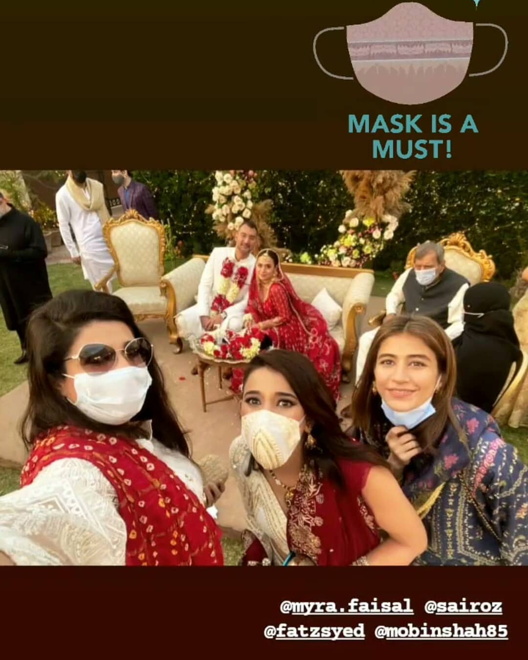 Latest Pictures of Syra Yousaf from her Friend's Wedding