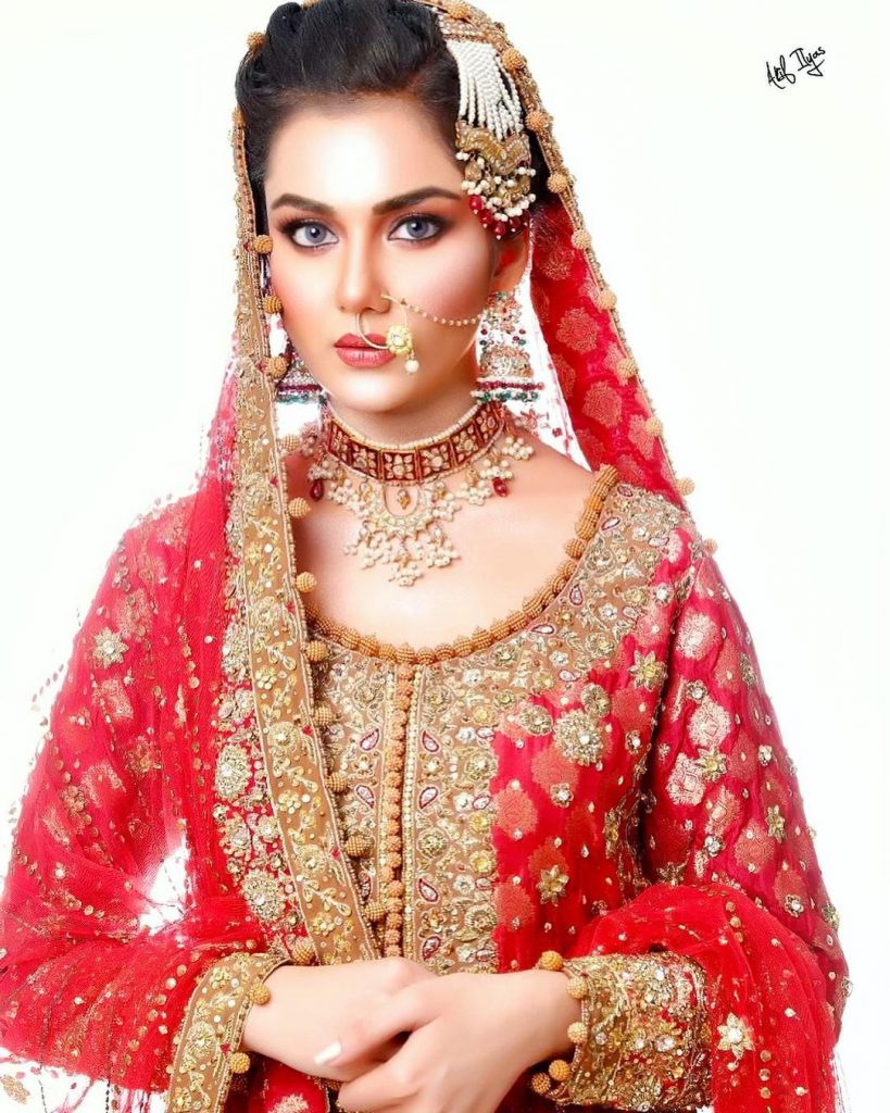Syeda Tuba Aamir Dolled Up By Akif Ilyas For A Bridal Shoot