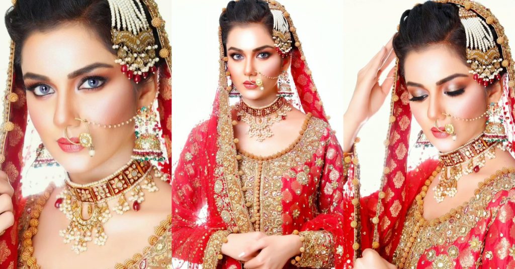 Syeda Tuba Aamir Dolled Up By Akif Ilyas For A Bridal Shoot