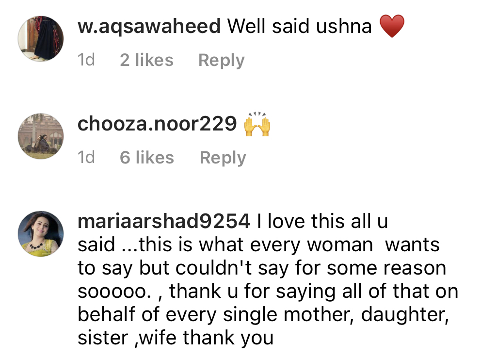 Public Reaction To Ushna Shah's Recent Picture's Caption