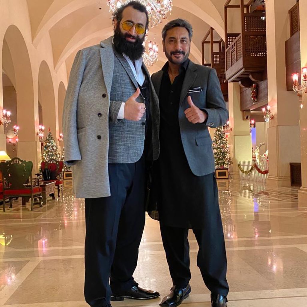 Adnan Siddiqui And Humayun Saeed Greeted Turkish Star Celal Al In Islamabad