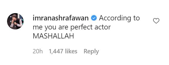 Imran Ashraf Lifts Up His Fellow Actor Bilal Abbas Khan