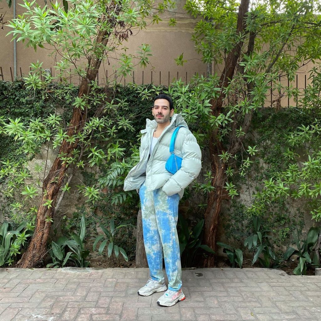 Fashion Designer Hussain Rehar Flaunting His Handbag collection