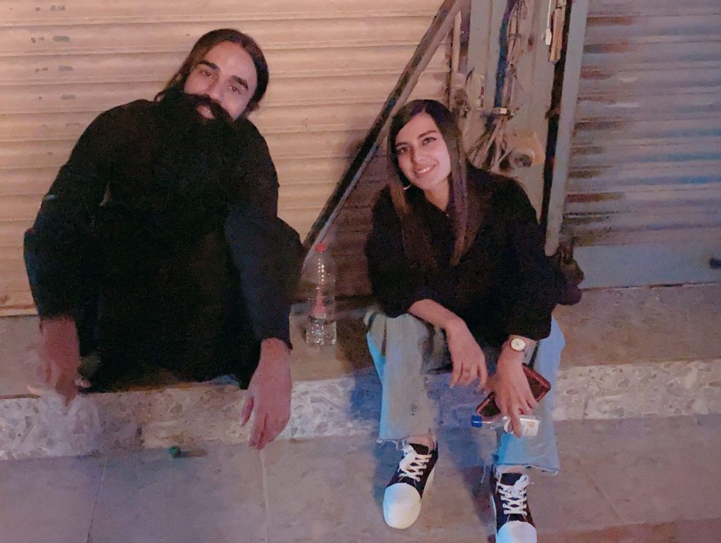 Iqra Aziz and Yasir Hussain Spotted at Chaudhry's Teaser Launch