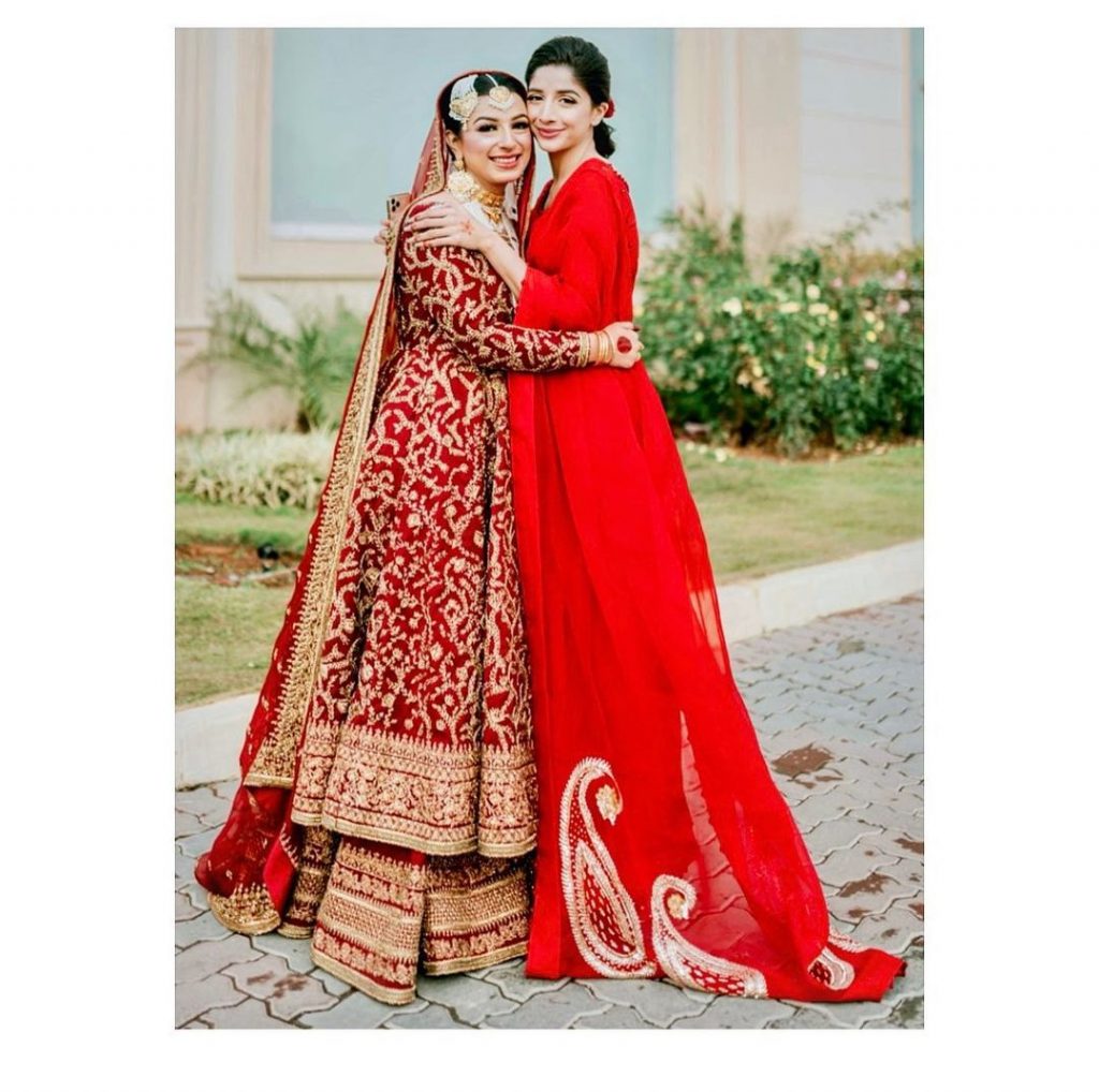 Mawra Hocane Looked Ethereal In Red Saree At A Friend's Wedding