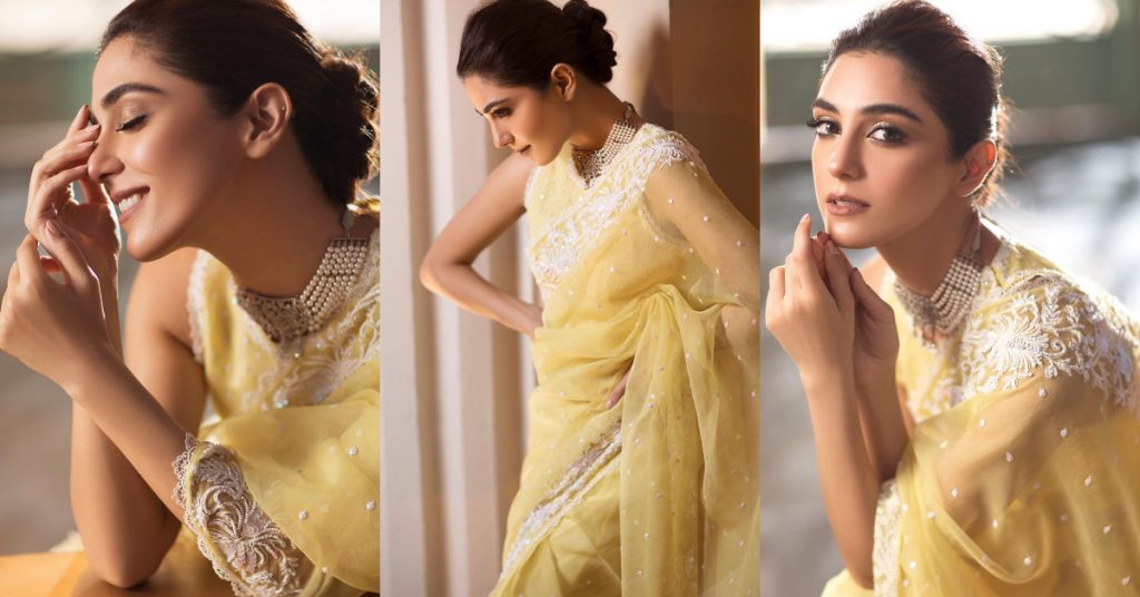 Maya Ali Styled To Perfection In This Ethereal Saree